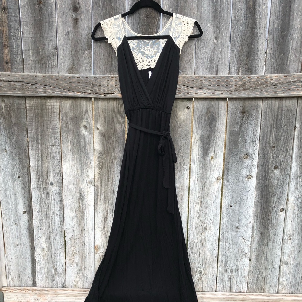Pink Blush S maternity maxi dress
